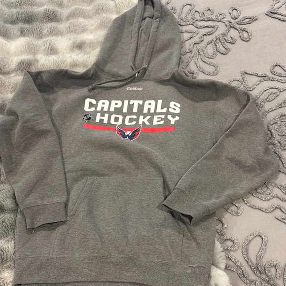 Reebok Other - Reebok Gray Capitals Hockey Hoodie